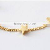 Zm33719a Simple Ladies New Model Gold Plated Heart Shaped Charm Bracelet thumbnail-5