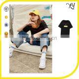 2017 New Design 100% Cotton Short Sleeve Women Ocersized Casual t Shirt With Embroidery Designs Ladies Tops thumbnail-3