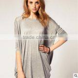2016 Europe Style Long Sleeve Women Shirt Batwing Women Loose Shirt thumbnail-1