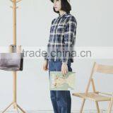 100% Cotton Flannel Plain for Girls' Shirts Anti-pilling Flannel Shirt for Girls thumbnail-5