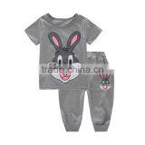 Custom Casual Girls Summer Clothing Sets Kids Clothes Hot Sale Children Clothes Kids Carton Children Clothing Set thumbnail-2