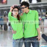 New Design Couple Long Sleeve Pique Polo Shirt thumbnail-3