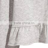 Yihao 2017 Spring Autumn New Long Sleeve Ruffle-hem Hooded Sweatshirt Hoodie Custom Logo thumbnail-2