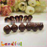 9mm Amigurumi Eyes Handmade Doll Plastic Solid Brown Eyes thumbnail-3