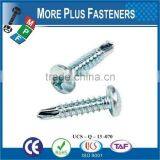 Made In Taiwan High Quality Stainless Steel Pan Head Phillips Recess Self Drilling Screw ZInc thumbnail-5