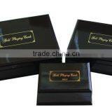 High Quanlity Gold Foil Plated Poker Playing Card Wooden Box For Gifts