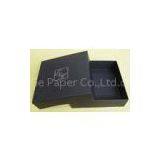 Black Garment Packaging Cardboard / Paper Gift Boxes With Separate Lids and Trays thumbnail-1