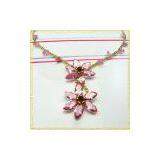 Cz Flower Precious Necklace Set Paypal !!! thumbnail-1