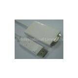 Displayport Male W/Latch To VGA Female 28AWG L=0.2M,