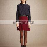 OEM Custom Made In China Fashion Zipper Red Mini Skirt Office Lady Love thumbnail-1