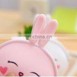 Cartoon Silicone Coin Wallet Korean Cute Rabbit Coin Purse Candy Color Packet Fashion Women Bags thumbnail-6