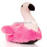 New Custom LED Night Light Up Plush Flamingo Shoes CE Mark Cartoon Pink Stuffed Animal Soft Plush Flamingo Slippers