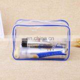 Factory Price Transparent Flat Bottom Reusable Cheap Pvc Customize Cosmetic Pvc Bag With Zipper thumbnail-1