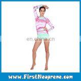 Lovely Pink Dot Online Cheap Pink Color Rash Guards thumbnail-4