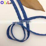 OLCT453 1.0cm Fashion Blue Cotton Crochet Guipure Tillle Lace Trimming for Ladies thumbnail-3