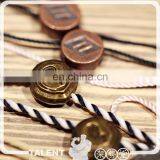 Custom Private Engraved Brand Name Logo Printed String Seal Metal Hang Tag thumbnail-6