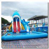 Large Inflatable Water Park With Swimming Pool And Slide thumbnail-1