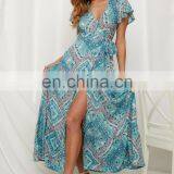 LAITE D2106 Hot Sales Holiday Dresses Women Fashion Printed Casual Dresses Ladies Sexy Irregular Long Dress thumbnail-3