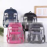 New Cold Resistant Transparent Waterproof PVC Backpacks Beach Clear Backpack thumbnail-3