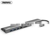 Remax Ru-u70 Hanmo Series Eleven In One Usb Type-c Adapter With Gigabit Network Docking Station For Laptop thumbnail-3