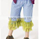 2014 New Design Lace Ruffle Pants Girls Jeans Ruffle Childrens Boutique Clothing thumbnail-2