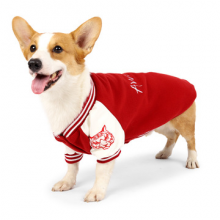 Winter And Autumn Animal Clothing for Small and Medium-sized Dogs Baseball Corgi Pet Clothes Sports Warm Cloth thumbnail-5