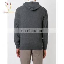 Simple Style Men's 100% Pure Cashmere Hooded Jumper thumbnail-2