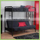 Childrens Cynthia Silver Metal Futon Bunk Beds thumbnail-1