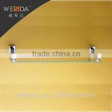 Wesda Bathroom Accessory Wall Mount Glass Shelf With Stainless Steel Border thumbnail-1