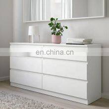 High Glossy White Color Bedside Table Night Stand Drawer File Cabinet