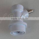 Keg Ball Lock Quick Disconnect Gas Valve With 1/4" Barb Fitting for Beer or Soda Homebrewing