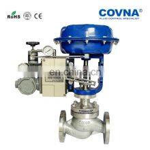 Modulating 4-20mA Control Valve Cast Steel ANSI Flange 150LB Pneumatic Control Valve Spring Returned thumbnail-4