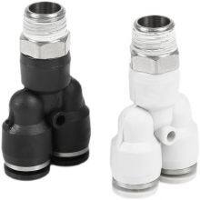 Male Thread Y Type PX4mm-12mm OD Hose Tube One Touch Pneumatic Fitting thumbnail-1