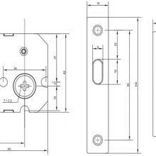 Single Hook Latch Sliding Door Lock Backset 46mm thumbnail-5