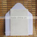 Simple Design Handmade Embossed Big Small Size Wedding Card thumbnail-2