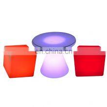 Plastic Pub Furniture Bar Table Led Chairs Cocktail Table Led Lounge Pub Bar Furniture thumbnail-1