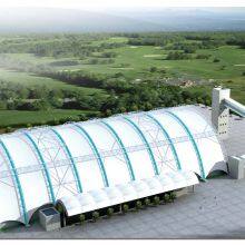 Long Span Steel Coal Storage Shed Space Grid Frame Structures Dry Coal Shed thumbnail-4