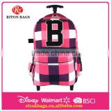 Amazing Design of Kids Trolley Bags with Wheels Trolley School Bag with Top Quality for Girls