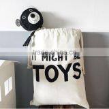 Heart Bear Eyelash Pattern Laundry Bag Pouch,Canvas Storage Bag for Toys Clothing,Baby Kids Toys Storage Bag Cute Wall Pocket thumbnail-4