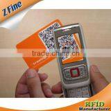 QR Printed RFID Cards With Standard or Non-standard Size 0.84mm Thickness