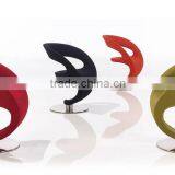 Steel Base Fabric Dining Chair With Modern Design for Home thumbnail-1