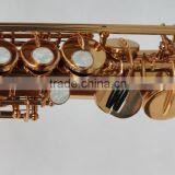 High Grade Bb Key Dark Gold Lacquer Straight Soprano Saxophone With G Key thumbnail-3
