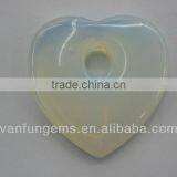 Wholesale Synthetic Opal Heart Shape Pendant thumbnail-1