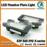 Error Free High Quality Led License Plate Light for E39 E60 E92