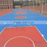 rubber basketball court outdoor flooring