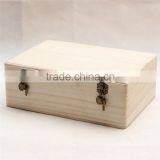 Factory Price Empty Raw Wood Gift Box thumbnail-3