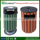 High quality WPC material dustbin/garbage can made of wood-plastic composite