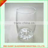 logo print glass cup