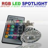 E27 3W RGB LED Spotlights