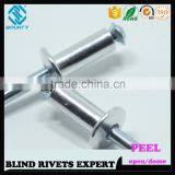 HOT SELLING OPEN END FACTORY DOME HEAD ALUMINUM PEEL RIVETS thumbnail-3